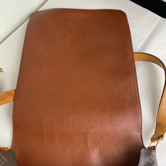 Vintage Louis Vuitton Musette Brown Logo Messenger Crossbody Bag Designer Luxury - Picture 11 of 14
